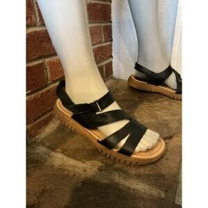 Comfort Minimalist Black Sandals Easy Spirit Women’s 9W Neutral Travel Summer